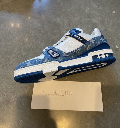 Louis Vuitton Lv Trainer Sneaker Monogram Blue