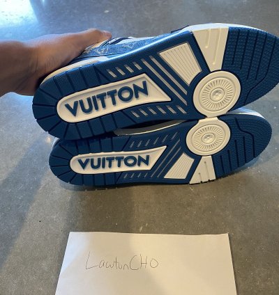 Louis Vuitton Lv Trainer Sneaker Monogram Blue