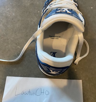Louis Vuitton Lv Trainer Sneaker Monogram Blue