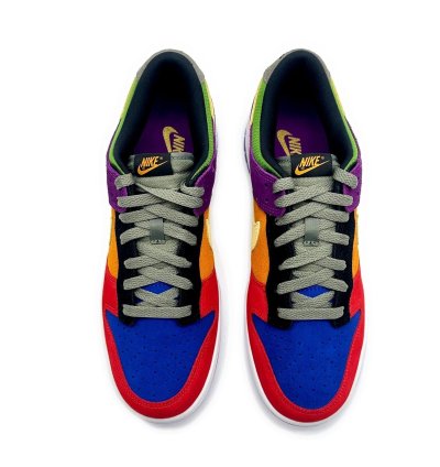 Nike Dunk Low Sp Viotech Crazy Rainbow Red Orange Purple