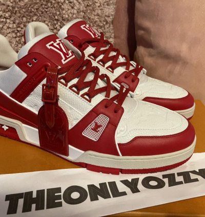 Louis Vuitton Lv Trainer Sneaker Product Red Lv 10 Us 11