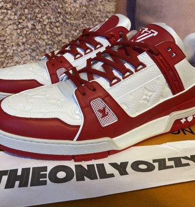 Louis Vuitton Lv Trainer Sneaker Product Red Lv 10 Us 11