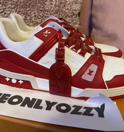 Louis Vuitton Lv Trainer Sneaker Product Red Lv 10 Us 11