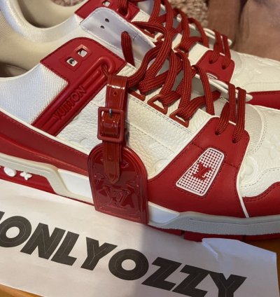Louis Vuitton Lv Trainer Sneaker Product Red Lv 10 Us 11