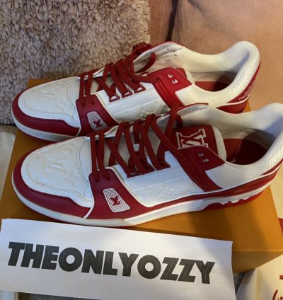 Louis Vuitton Lv Trainer Sneaker Product Red Lv 10 Us 11