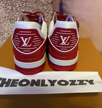Louis Vuitton Lv Trainer Sneaker Product Red Lv 10 Us 11