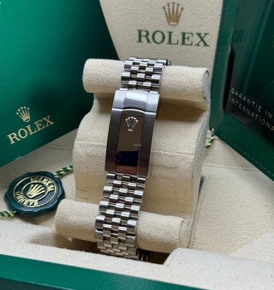 Rolex Datejust 36 New 2023 Blue Celebration Motif Diamond Dial Diamond Bezel Stainless Jubilee