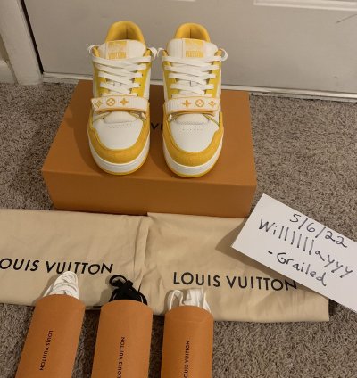 Louis Vuitton Lv Trainer Yellow
