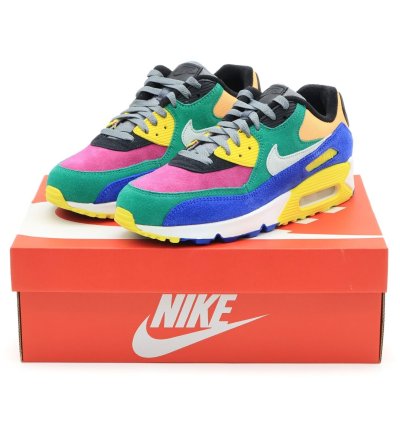 Nike Air Max 90 Viotech Lucid Green Game Royal Purple Yellow