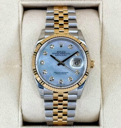 Rolex Datejust 36 New 2025 Datejust 36mm 126233 Mother Of Pearl Diamond Dial