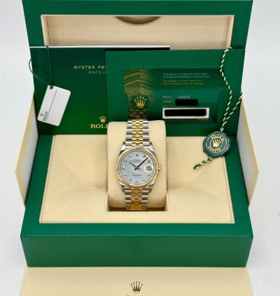 Rolex Datejust 36 New 2025 Datejust 36mm 126233 Mother Of Pearl Diamond Dial