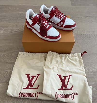Louis Vuitton Lv Virgil Trainer Sneaker product Red