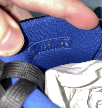Louis Vuitton Marine Red Yellow Trainer Sneaker