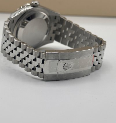 Rolex Datejust 36 Ref 126284rb Blue Motif Dial With Factory Diamond Bezel - New Unworn Full Set