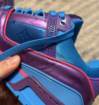 Louis Vuitton Metalic Purple Trainer