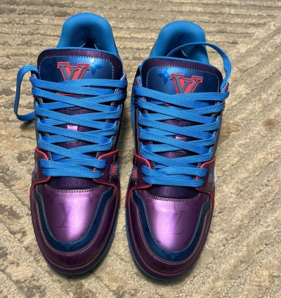 Louis Vuitton Metalic Purple Trainer
