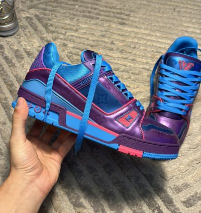 Louis Vuitton Metalic Purple Trainer