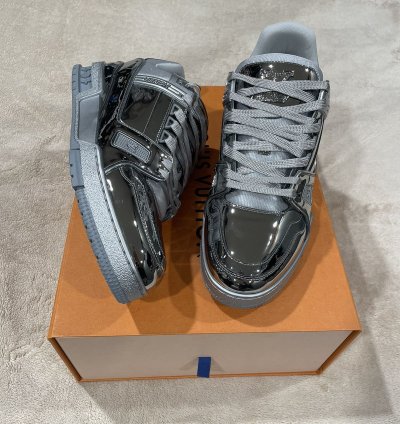 Louis Vuitton Mirror Silver Trainer Sneaker