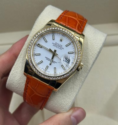 Rolex Datejust 36 White Leather