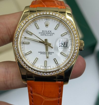Rolex Datejust 36 White Leather