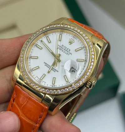 Rolex Datejust 36 White Leather