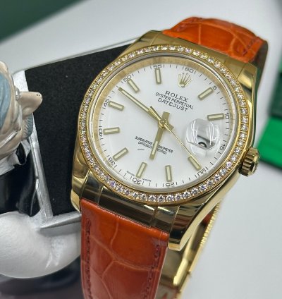 Rolex Datejust 36 White Leather