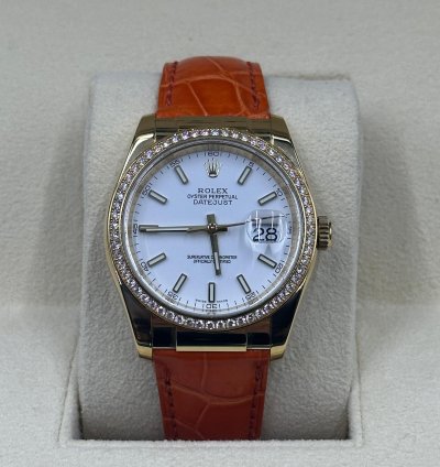 Rolex Datejust 36 White Leather