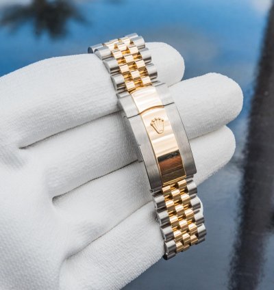 Rolex Datejust 36 Wimbledon Two Tone Yellow Gold Jubilee