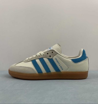 Adidas Sporty Rich Samba Og Cream Blue