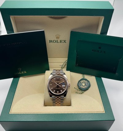 Rolex Datejust 41 126331 Choco Diamonds 2025 New