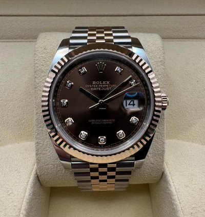 Rolex Datejust 41 126331 Choco Diamonds 2025 New