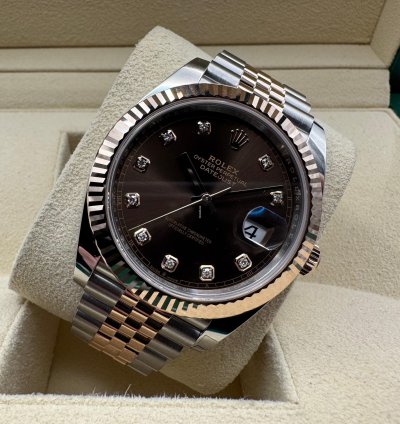 Rolex Datejust 41 126331 Choco Diamonds 2025 New