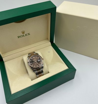 Rolex Datejust 41 126331 Chocolate Diamond Oyster