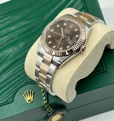 Rolex Datejust 41 126331g Chocolate Dial Oyster
