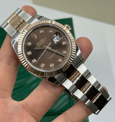 Rolex Datejust 41 126331g Chocolate Dial Oyster