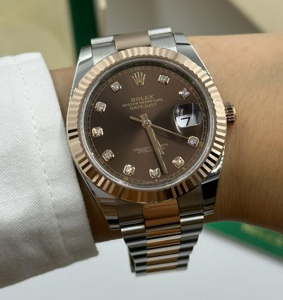 Rolex Datejust 41 126331g Chocolate Dial Oyster
