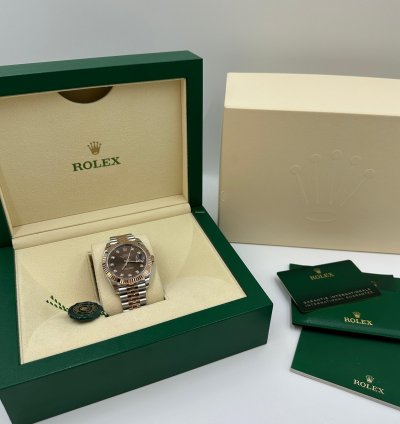 Rolex Datejust 41 126331g Chocolate Diamond Dial Jubilee
