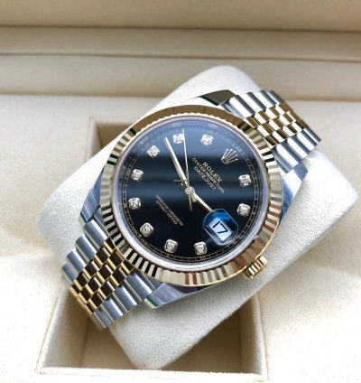 Rolex Datejust 41 126333g Black Diamond Dial Jubilee