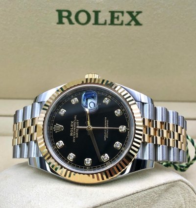 Rolex Datejust 41 126333g Black Diamond Dial Jubilee