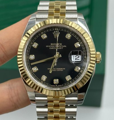 Rolex Datejust 41 126333g Black Jubilee