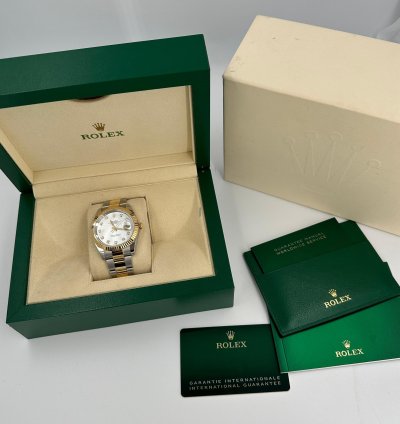Rolex Datejust 41 126333ng Mother Of Pearl Diamond Dial Oyster