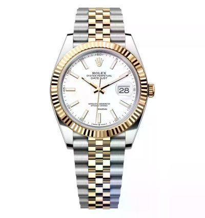 Rolex Datejust 41 41mm 126333-0016 Jubilee Stainless Steel Yellow Gold Watch White Index Dial 2024