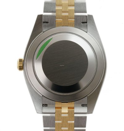 Rolex Datejust 41 41mm Steel 18k Yellow Gold Black Diamond Dial Jubilee Bracelet