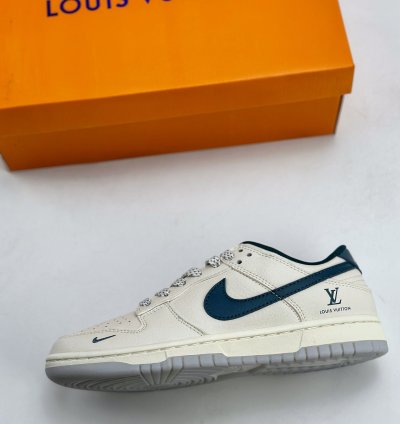 280 Nike Sb Dunk Low X Louis Vuitton White Navy Blue Starry Sky Cf3688-004 - 132