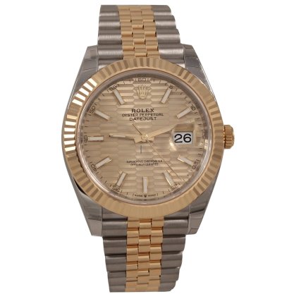 Rolex Datejust 41 41mmfluted Motif Ref 126333 Ss Yg Jubilee Full Set 2023 Watch