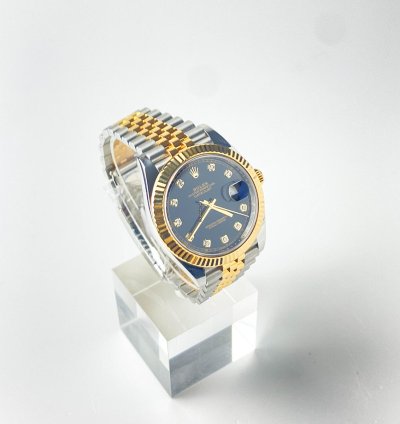 Rolex Datejust 41 Black Dial Diamonds 126333 Like New