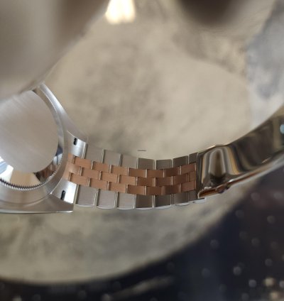 Rolex Datejust 41 Chocloate Set With Diamonds 41mm Oystersteel And Everose Gold