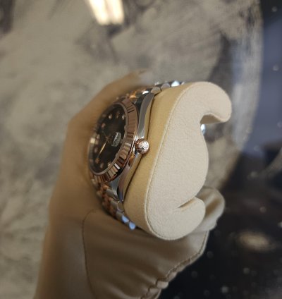 Rolex Datejust 41 Chocloate Set With Diamonds 41mm Oystersteel And Everose Gold