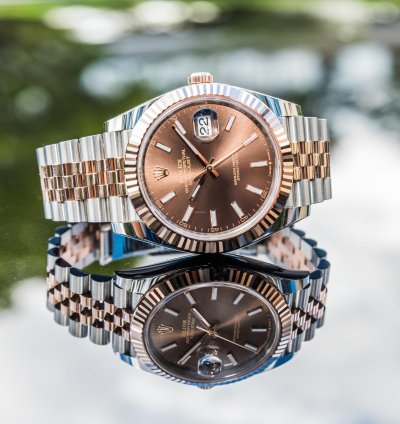 Rolex Datejust 41 Chocolate Dial Everose Steel Jubilee