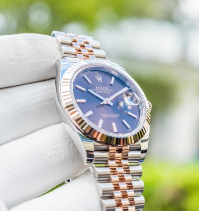 Rolex Datejust 41 Chocolate Dial Everose Steel Jubilee